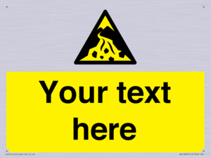 Custom Warning: Debris flow zone